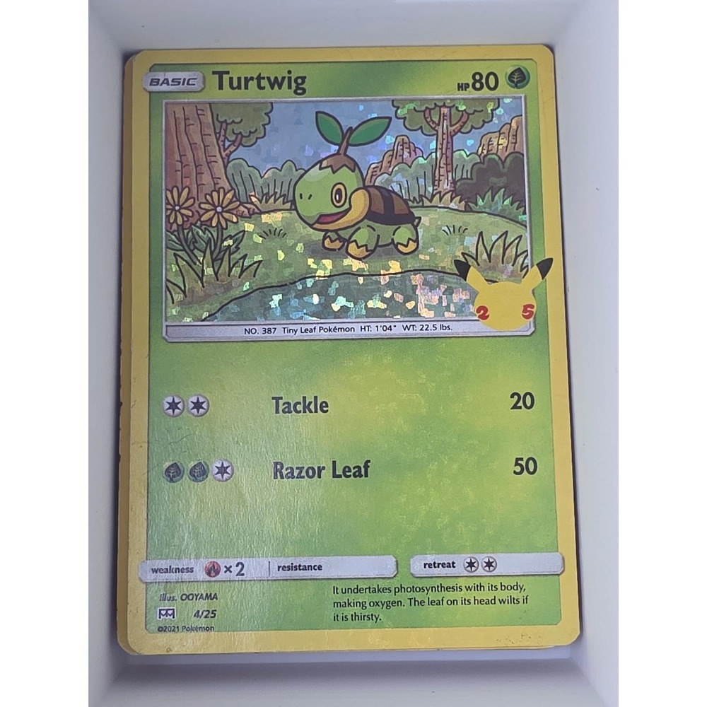 Turtwig 004/025 Promo McDonald's 25th Anniversary Promos Pokemon Near Mint